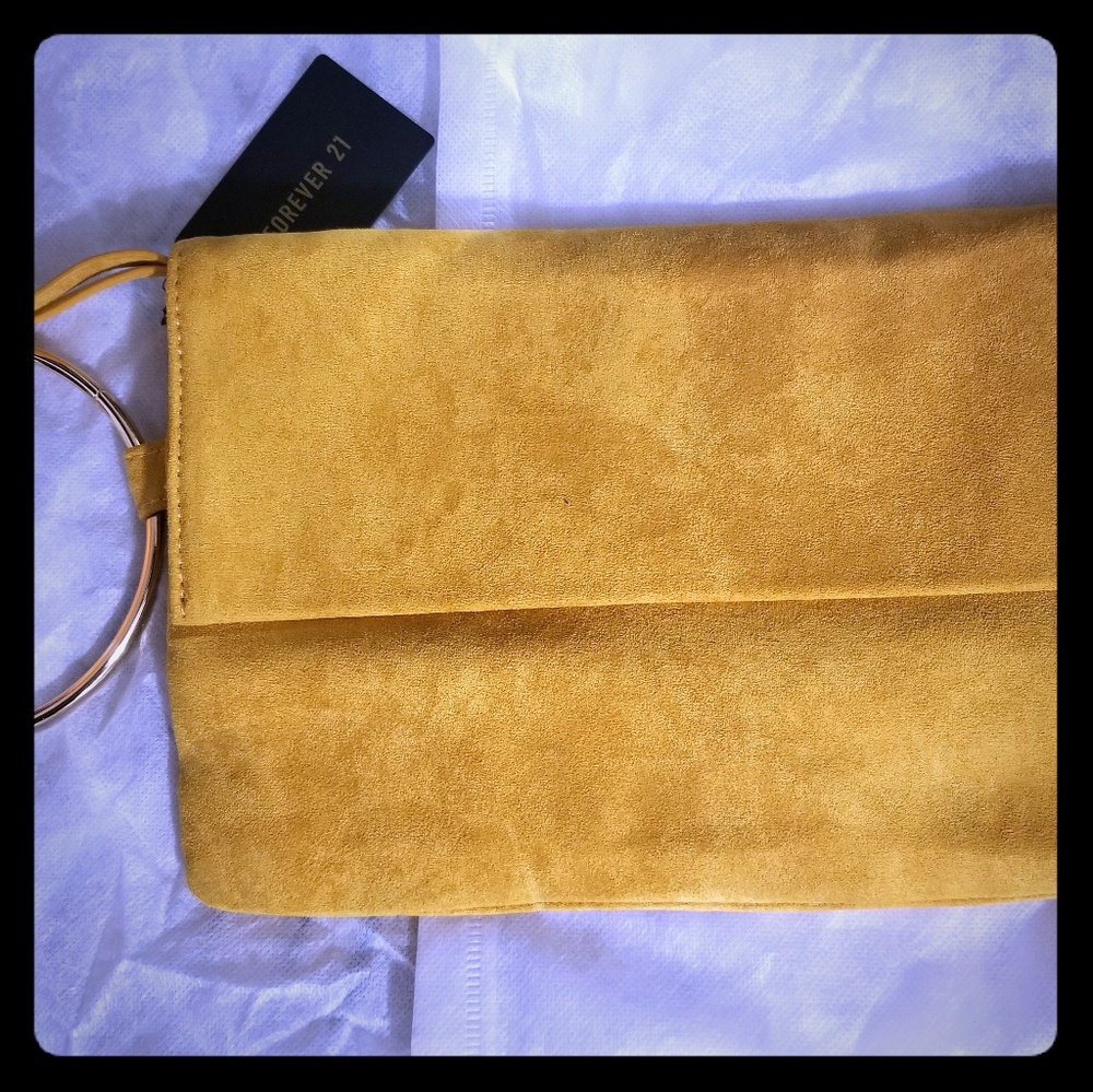 Suede Clutch